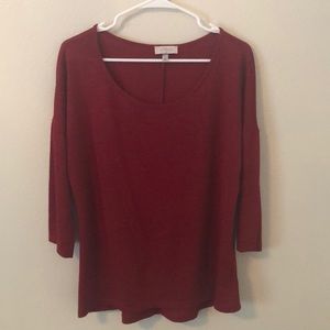 Soulmates Red Long Sleeve Top.